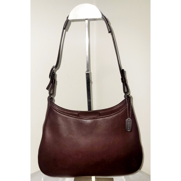 SOLD Coach Vintage Ergo 8319 Y2K Legacy Mocha Demi Leather Hobo Bag - Picture 2 of 14